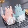 Bunny Bath Gloves &ndash; Exfoliating Grooming Glove &amp; Spa Bath Accessories for a Refreshing Cleanse
