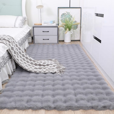 Bubble Plush Carpet - Imitation Rabbit Fur for Home D&eacute;co (Size - 60 x 120CM)