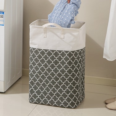 Foldable Laundry Basket with Handles &ndash; Large Capacity Clothes Storage Organizer (60x30x40 cm)