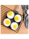 4 Slots Egg Burger Pancake Maker Wooden Handle Nonstick Cooking Pot