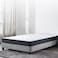 INFINI HOMES Twin High Density Foam White Flat Mattress (140L X 200W X 20H)