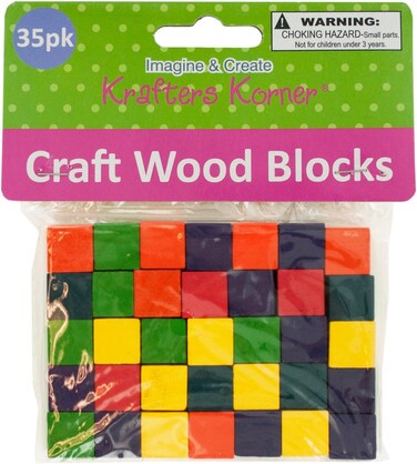 AmeriMark Kole Imports Wooden Colored Craft Blocks