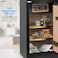 Rubik Safe Box Large with Dual Security Digital Keypad and Key Lock System Protect Money Documents for Home Office (Size 120x58x48cm) Black
