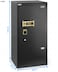 Rubik Safe Box Large with Dual Security Digital Keypad and Key Lock System Protect Money Documents for Home Office (Size 120x58x48cm) Black