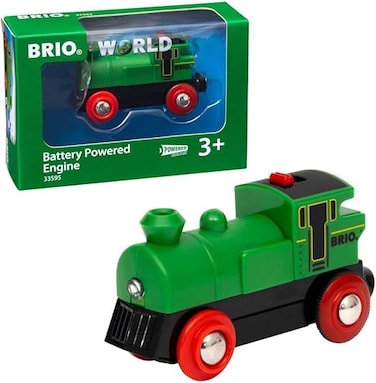 BRIO World - 33595 Battery Powered Engine Train, Toy Train for Kids Ages 3 And Up