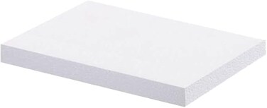 CRAFT MAGIC 1-Pack Large Foam Blocks &ndash; 60 &times; 30 &times; 5 cm Polystyrene Styrofoam Sheets for Crafting, Sculpting, Model Making and DIY School Projects