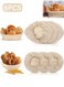 6 PCS Bread Proofing Basket Cloth Liner, Baking Dough Bowl with Cloth Liner, Natural Rattan Banneton Proofing Cloth for Home Baking