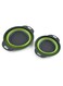 Camping and Home Collapsible Colander Set of 2 Large and Small Round Fruit Vegetable Strainer Kitchen Washing and Fruit Storage Multi use