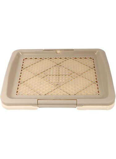 Generic Puppy Accessories Dog Litter Tray: Cellular Puppy Litter Box Household Dog Potty Pan Pee Pads Dog Essentials for Puppy Rabbit Guinea (Grey) Pallet