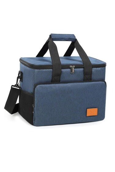 22L Large Insulated Lunch Bag, Portable Cooler Tote bag with Adjustable Strap, Leak and Waterproof for Picnic