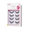 Kiss Lash Couture Luxtensions Collection False Eyelashes Multipack, Flat Lash Technology, Super Slim Lash Band, Real Lash Extension Fibers, Reusable Strip Lashes, Volume Full Set', 4 Pairs
