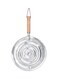 Heat Diffuser With Wooden Handle Silver