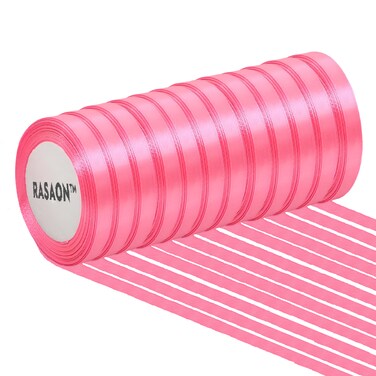 شريط ساتان - 12 لفافة × 25 ياردة (إجمالي 300 ياردة)   شريط زينة بعرض 1/4 بوصة لتغليف الهدايا والحرف اليدوية وزخارف الحفلات
