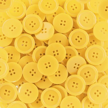 15mm Resin Buttons - 1400 Pieces, Multicolored for Sewing, Crafts, and DIY Projects