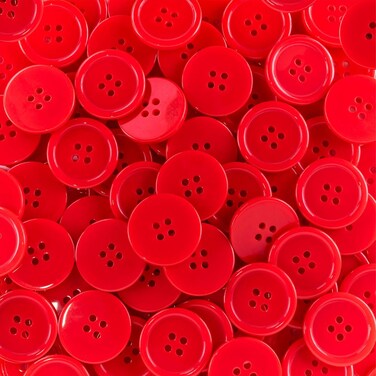 أزرار راتنج بحجم 15 ملم - 1400 قطعة، متعددة الألوان للخياطة والحرف اليدوية والمشاريع اليدوية
