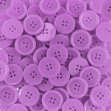 15mm Resin Buttons - 1400 Pieces, Multicolored for Sewing, Crafts, and DIY Projects