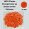 15mm Resin Buttons - 1400 Pieces, Multicolored for Sewing, Crafts, and DIY Projects