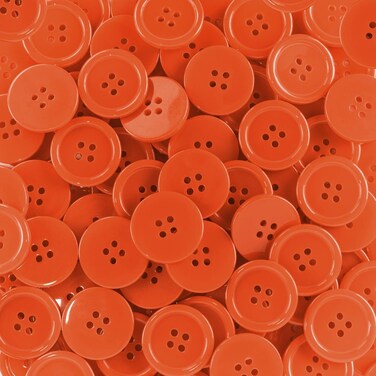 15mm Resin Buttons - 1400 Pieces, Multicolored for Sewing, Crafts, and DIY Projects