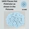 15mm Resin Buttons - 1400 Pieces, Multicolored for Sewing, Crafts, and DIY Projects