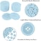15mm Resin Buttons - 1400 Pieces, Multicolored for Sewing, Crafts, and DIY Projects