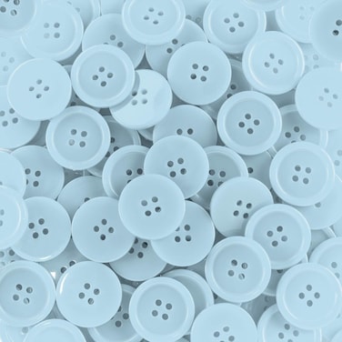 15mm Resin Buttons - 1400 Pieces, Multicolored for Sewing, Crafts, and DIY Projects