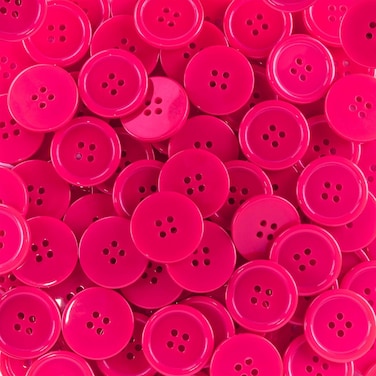 15mm Resin Buttons - 1400 Pieces, Multicolored for Sewing, Crafts, and DIY Projects