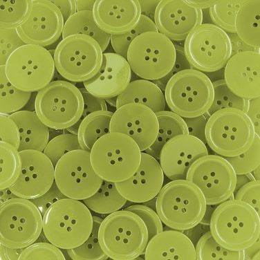 15mm Resin Buttons - 1400 Pieces, Multicolored for Sewing, Crafts, and DIY Projects
