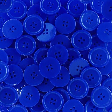 15mm Resin Buttons - 1400 Pieces, Multicolored for Sewing, Crafts, and DIY Projects