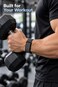 SARAOONT Nylon Band Compatible with Google Fitbit Air, Elastic Woven Sport Strap with Hook and Loop, Adjustable Breathable Replacement Wristband - Black