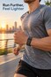 SARAOONT Nylon Band Compatible with Google Fitbit Air, Elastic Woven Sport Strap with Hook and Loop, Adjustable Breathable Replacement Wristband - Black