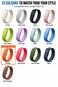 SARAOONT Nylon Band Compatible with Google Fitbit Air, Elastic Woven Sport Strap with Hook and Loop, Adjustable Breathable Replacement Wristband - Orange