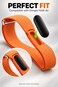 SARAOONT Nylon Band Compatible with Google Fitbit Air, Elastic Woven Sport Strap with Hook and Loop, Adjustable Breathable Replacement Wristband - Orange