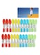 ELECDON Clothes Pegs Drying Strong Clips Laundry Home Pegs Windproof Clothes Pin Extra Large Non-slip Ergonomic Soft Rubber Grip Clothespins for Indoor Outdoor Washing Line Laundry Racks 24 pcs