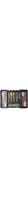 Utensil Organizer for Kitchen Drawers, Expandable Cooking Utensil Tray, Adjustable Cutlery Silverware Flatware Holder, Plastic Kitchen Spatula Tools and Gadgets Storage Divider, Large, Black