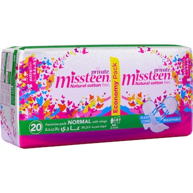 Sanitary Pads Private Extra Thin Miss Teen 20 Pads