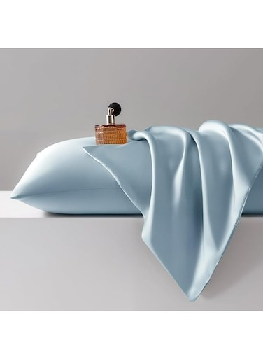 Luxurious Mulberry Silk Pillowcases,20 Momme Satin Weave, Hypoallergenic Solid Color Envelope Closure, Machine Washable, Designed for Hair and Skin,20-25gsm