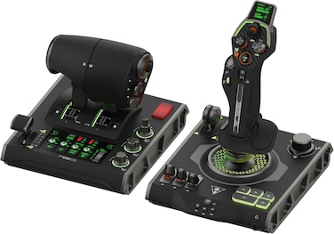 Turtle Beach VelocityOne Flightdeck Universal HOTAS Simulation System Joystick &amp; Throttle for Air &amp; Space Combat Simulation For Windows 10 &amp; 11 PCs &ndash; Touch Display &amp; Buttons, 139 Programmable Controls