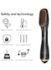 Unique Hair Dryer 2 in 1Brush &amp; Straightener Brush 1200W Powerful Ceramic Tourmaline Ionic One Step Hot Air Brush 3 Heat Hair Dryer and Styler for All Hair Types