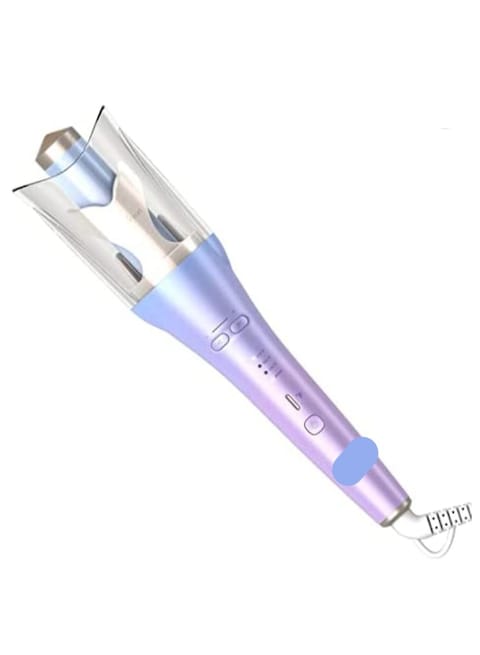 Auto Hair Curler Ion Wrap Transparent Curling Wand with 1 Ceramic Ionic Barrel and Smart Anti Stuck Sensor Pro Styling Tool for Long and Medium Length Hair
