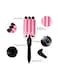 3 Barrel Curling Iron Wand Hair Crimper with LCD Temperature Display - 1 Inch Ceramic Tourmaline Triple Barrel Dual Voltage Hair Crimper Styling Tools