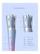 Auto Hair Curler Automatic Curling Machine with Adjustable 4 Temperature Anti Scald Auto Shut Off Auto Hair Curling Wand for Long Hair Beach Waves Styles(Blue Violet Gradient)