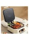 Two-in-One Grill Hot Pot Multi-Function Electric Baking Tray with Dual Zone Temperature Control &ndash; Ideal for Family Dining, BBQ, and Cooking &ndash; Non-Stick Surface