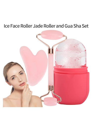 قالب دوارة الثلج للعناية ببشرة الوجه - أسطوانة ثلج للوجه والعينين، مكعب تجميل لتفتيح البشرة وتقليل الخطوط الدقيقة وتعزيز التوهج الطبيعي، أدوات العناية بالبشرة