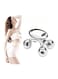 3D Roller Face Massager, Body Face Massager 4 Wheel Face Ball Platinum Micro Current for Accelerate Blood Circulation, Anti-Age, Promote Metabolism