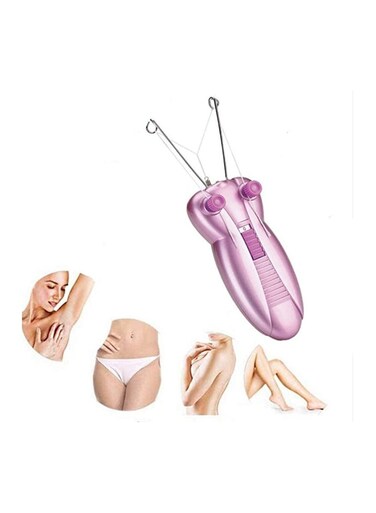 مزيل شعر الوجه والجسم الكهربائي، ماكينة إزالة الشعر بخيط القطن، ماكينة حلاقة للسيدات للعناية بالجمال للنساء