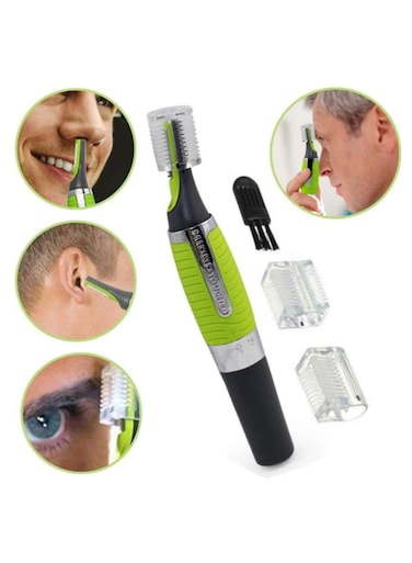 ماكينة حلاقة كهربائية للرجال، ماكينة تشذيب شعر احترافية للوجه والرقبة والأنف والحواجب وشعر الجسم، نظام ثنائي الشفرات لا يسبب الحساسية، ماكينة تشذيب اللحية المقاومة للماء قابلة لإعادة الشحن