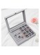 2 in 1 velvet Jewelry Box Ring Earring Organizer Holder Stackable Display Showcase Lockable Jewelry Storage Tray Accessory Organizer gifts for Girls Women