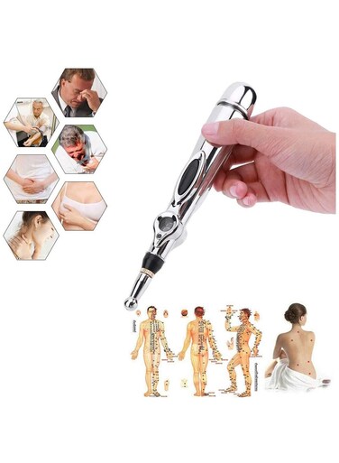 Acupuncture Pen 3-in-1 Electronic ,Electric Meridians Laser Acupuncture Machine Magnet Therapy Instrument Meridian Energy Pen Massager Relief Pain Tools, Powerful Meridian Energy Pulse Massage Pen