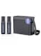 portable Dual Microphone Karaoke Machine Portable Bluetooth PA Speaker System with 2 Wireless Mic boom box for Home Adults and Kids