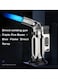 Butane Torch Kitchen Blow Lighter - Culinary Torches Chef Cooking Professional Adjustable Flame with Reverse Use for Creme, Brulee, BBQ, Baking